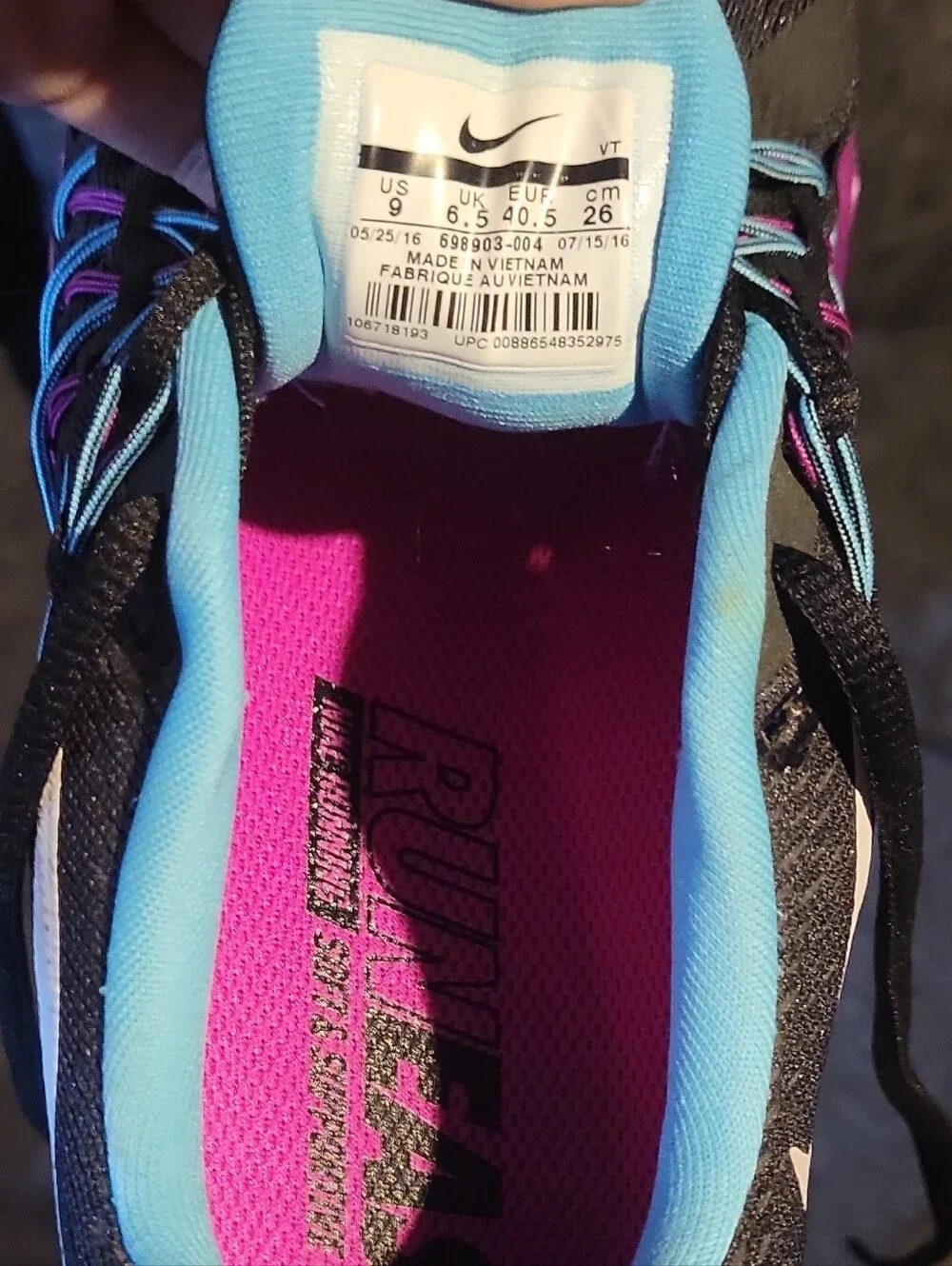 Nike Women's Air Max 2015 Sneakers Shoe Size 9 - Picture 6 of 10